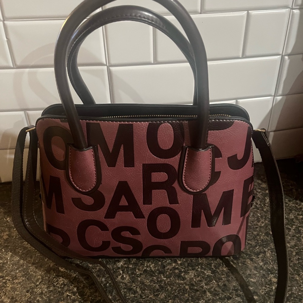Letter Print Satchel